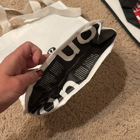 Lululemon and CycleBar Tote Bags - White and Red - Picture 3 of 4